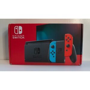 Original Nintendo Switch Black Red Blue Console - **BOX ONLY**